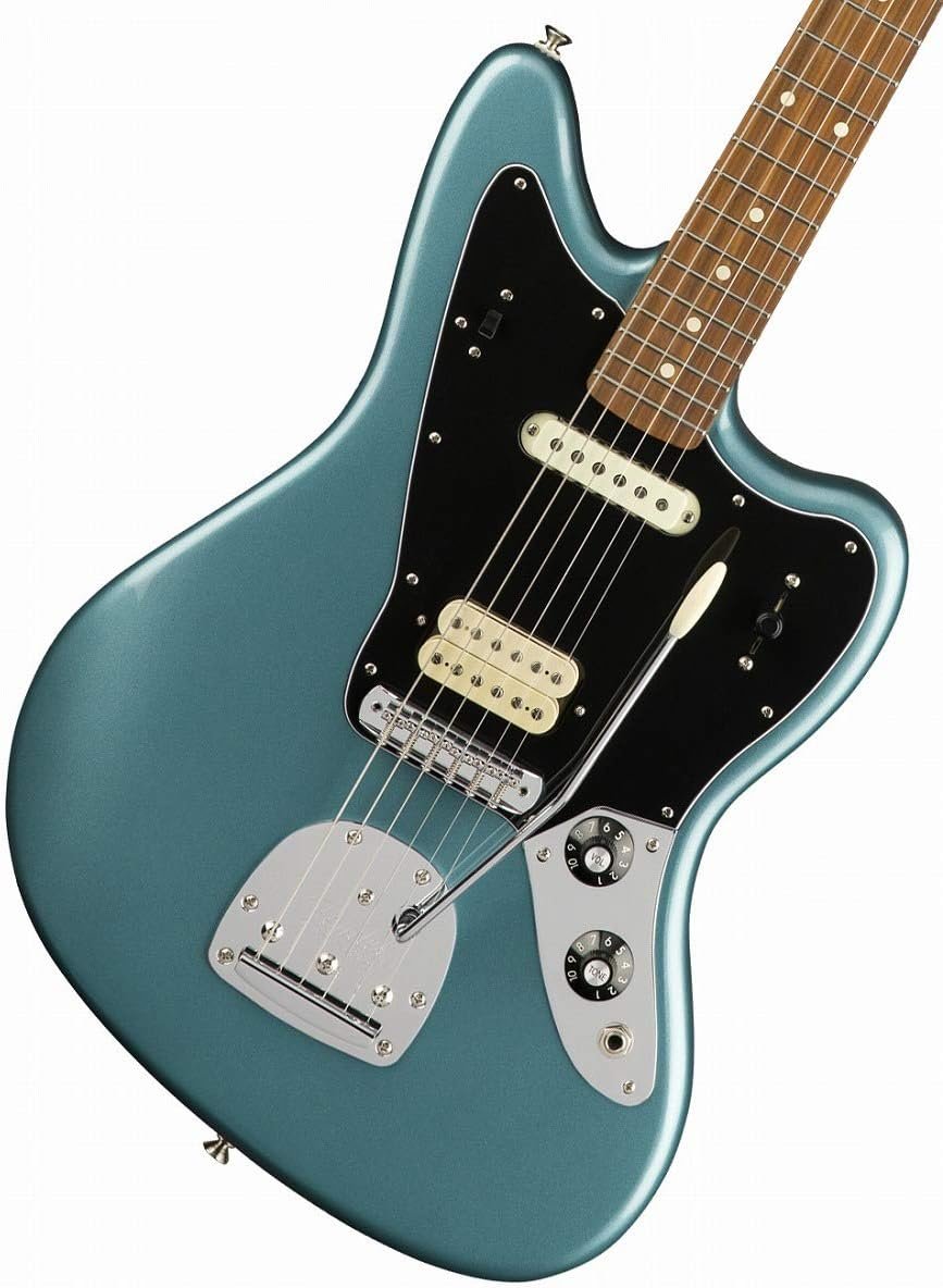 Fender Player Jaguar Electric Guitar, with 2-Year Warranty, Black, Pau Ferro Fingerboard