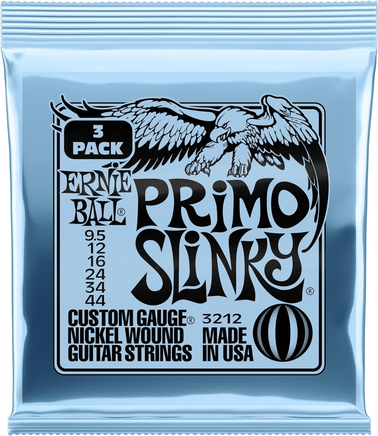 Ernie Ball Regular Slinky Nickel Wound Electric Guitar Strings Amazon Exclusive 4-Pack - 10-46 Gauge