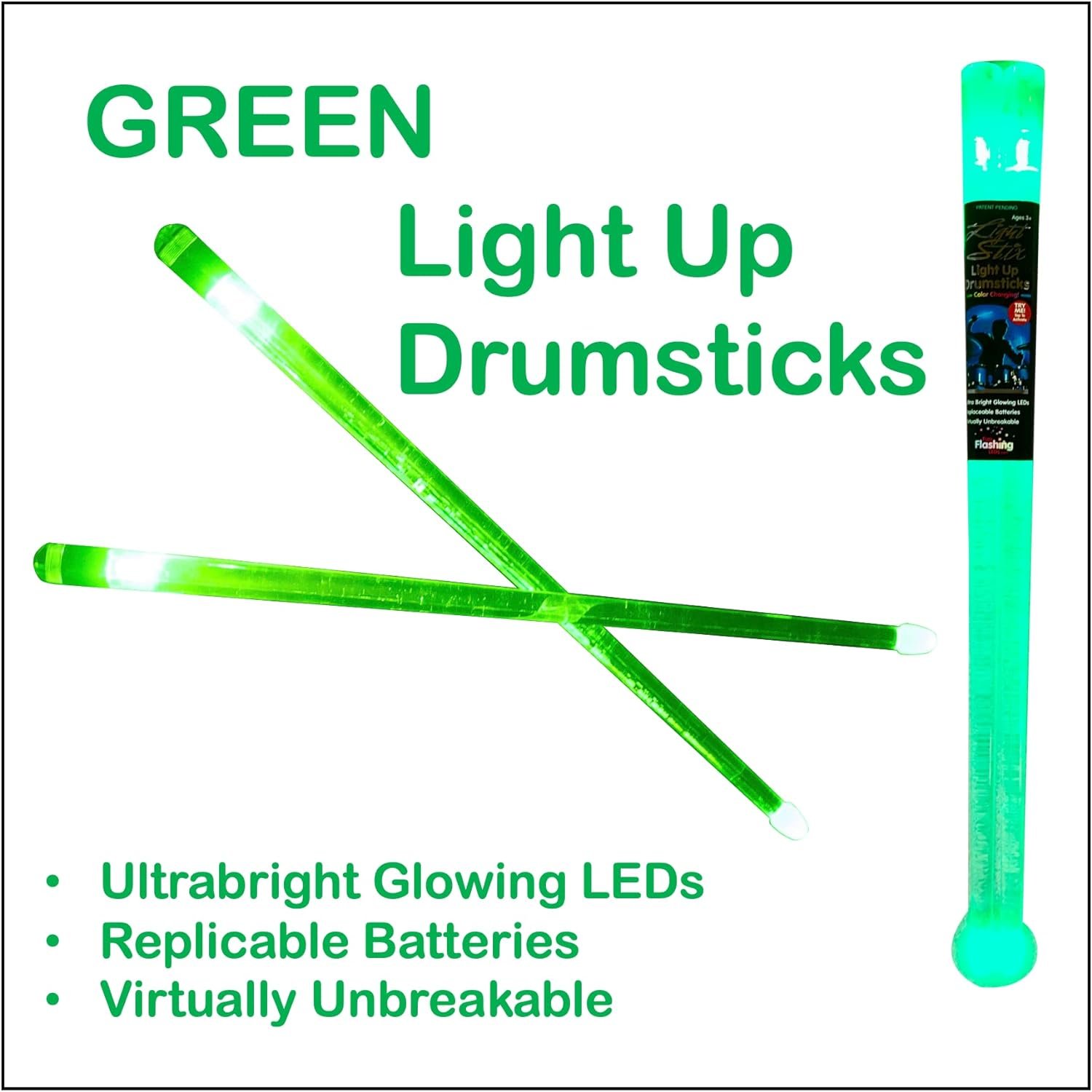 Light Stix LED Light Up Drumsticks (Color Change)| Changes Color Every Beat!