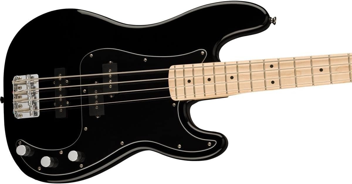 Squier Affinity Series Precision Bass, Black, Maple Fingerboard