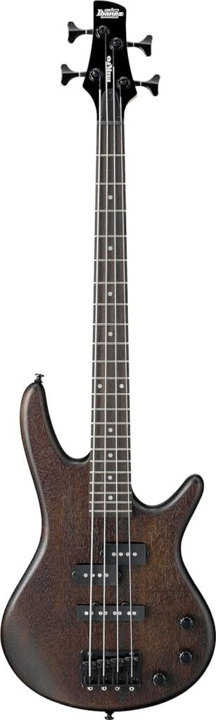 Ibanez 4 String Bass Guitar, Right, Brown Sunburst (GSRM20BS)