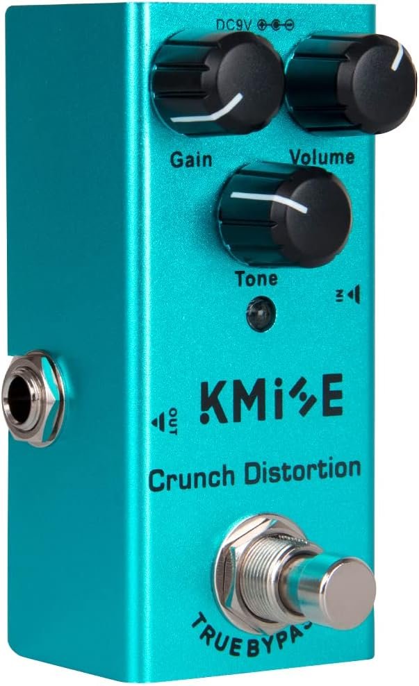Kmise Crunch Distortion Electric Guitar Effects Pedal Mini Single Type DC 9V True Bypass