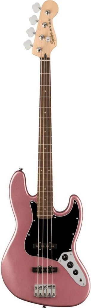 Squier Affinity Series Jazz Bass, Charcoal Frost Metallic, Laurel Fingerboard